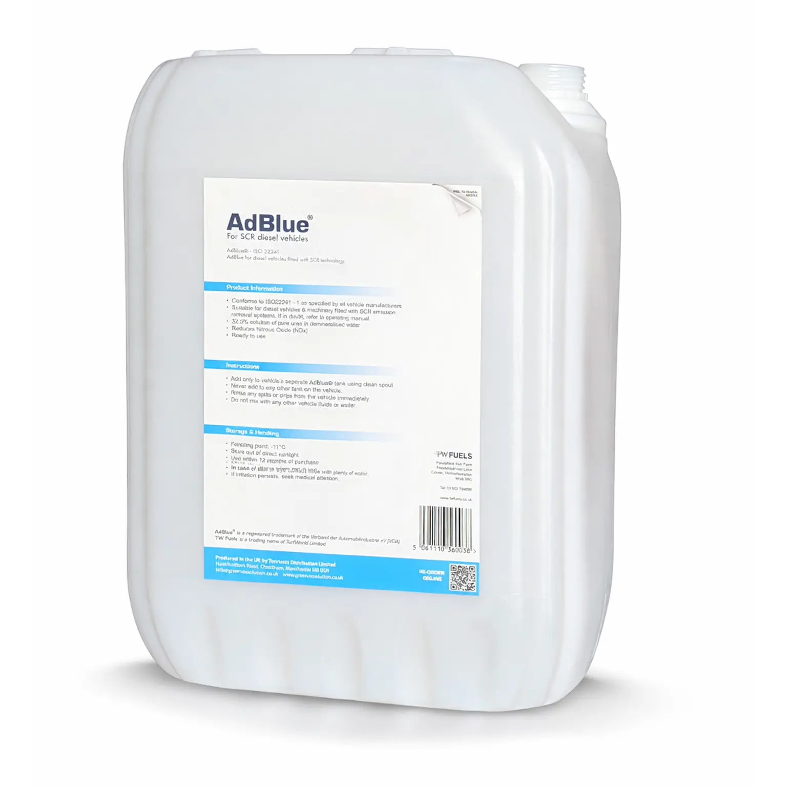 TW Fuels 20L AdBlue with spout