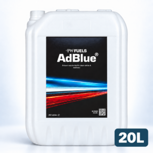 TW Fuels AdBlue container with 20L size badge