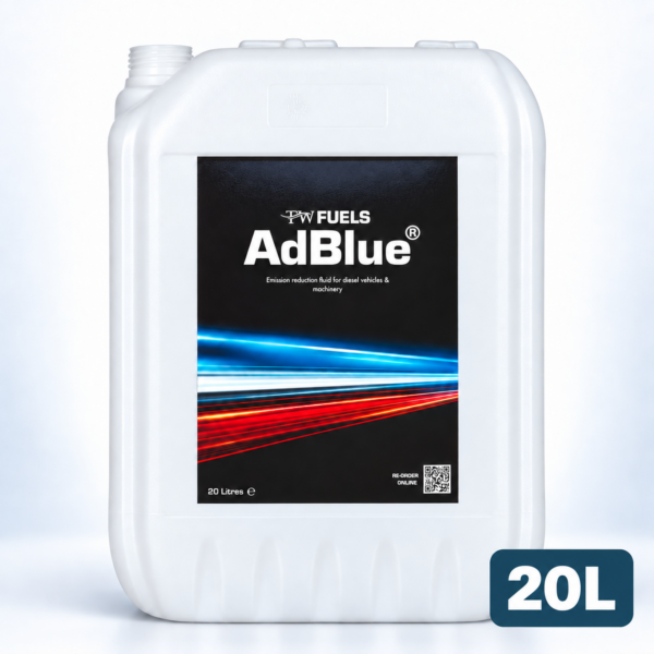 TW Fuels AdBlue container with 20L size badge